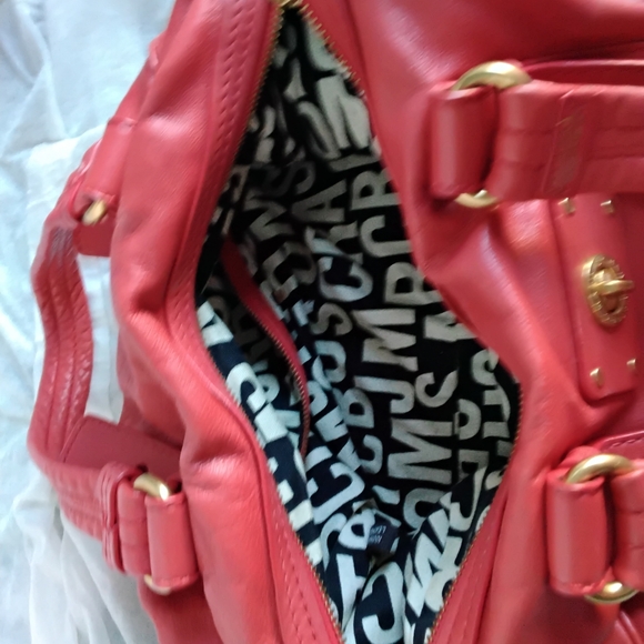 Marc by Marc Jacobs Leather Strawberry Totally Turnlock Satchel Crossbody - Picture 8 of 16